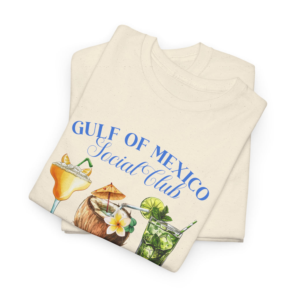 Gulf of Mexico Social Club Tee, Vintage Beach Shirt, Unisex Cotton T-Shirt