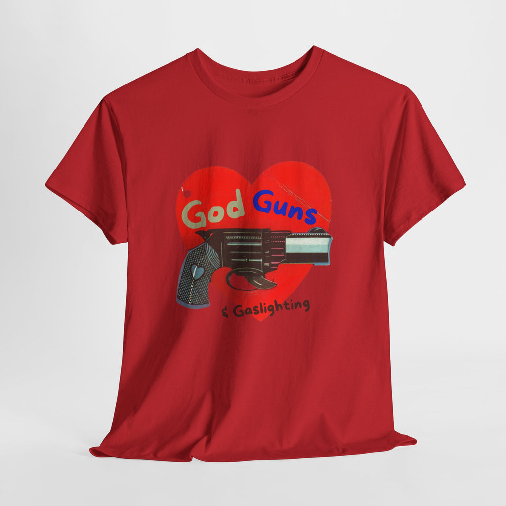 God Guns Unisex Heavy Cotton Tee | Ironic Retro Graphic Tee
