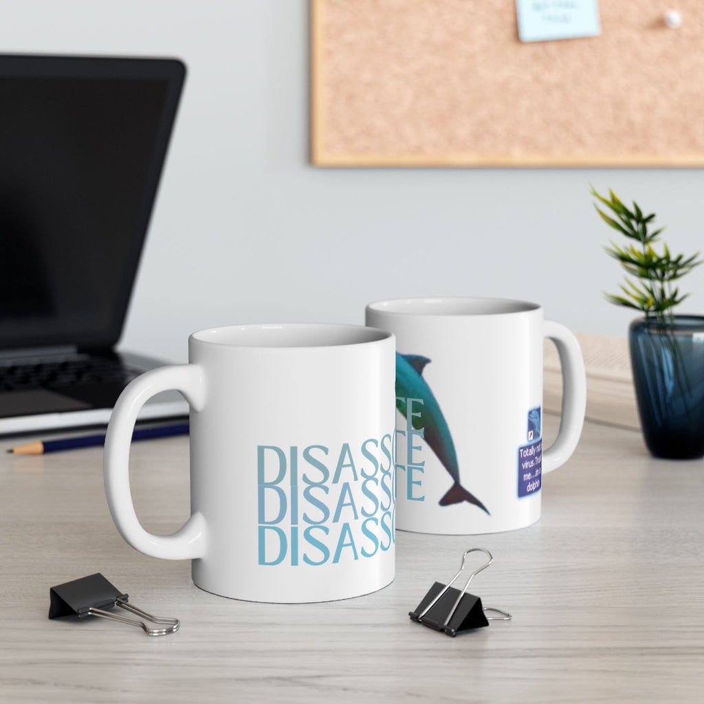 Mug - Dissociate Dolphin Humor Satire Mug for Coffee Drinkers