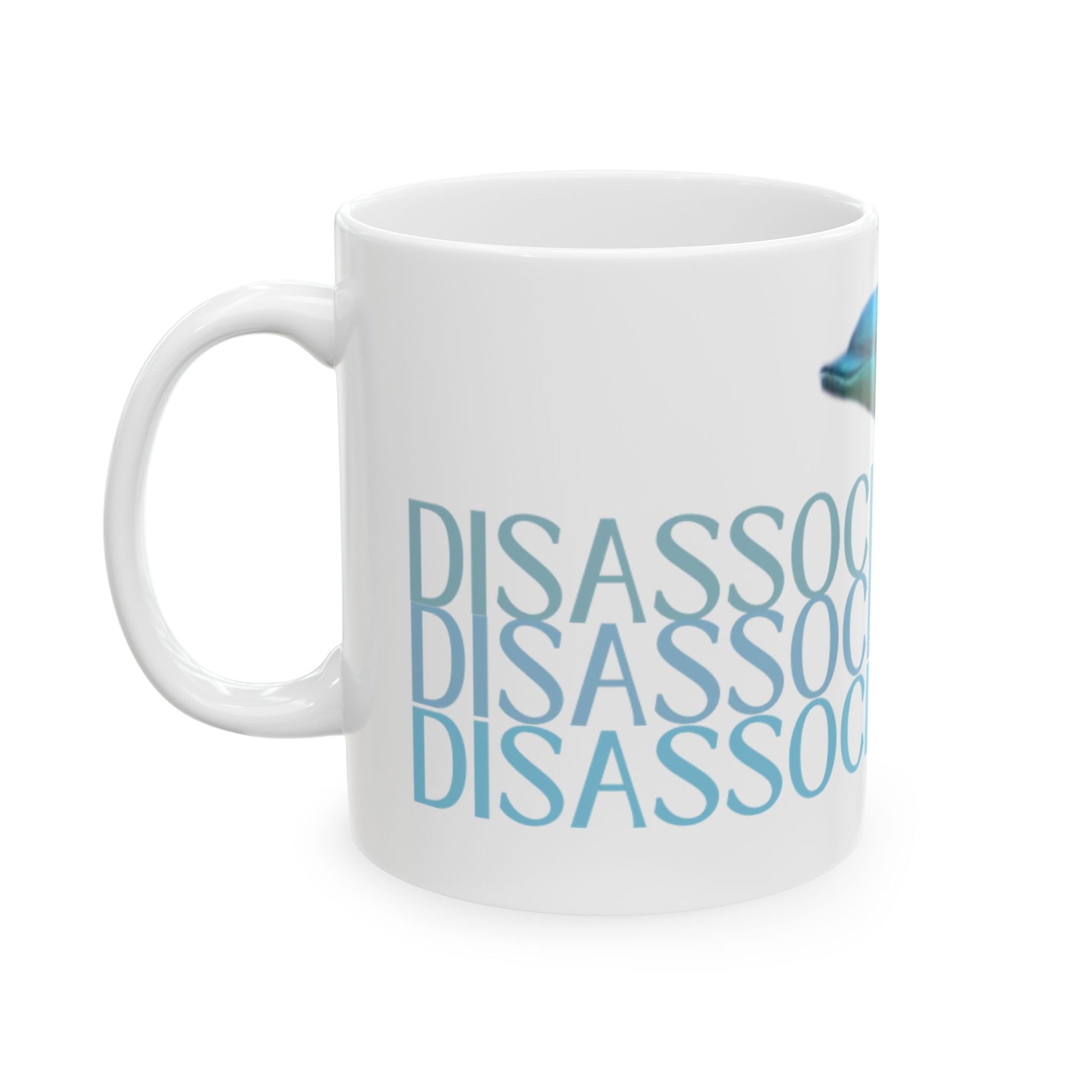 Mug - Dissociate Dolphin Humor Satire Mug for Coffee Drinkers
