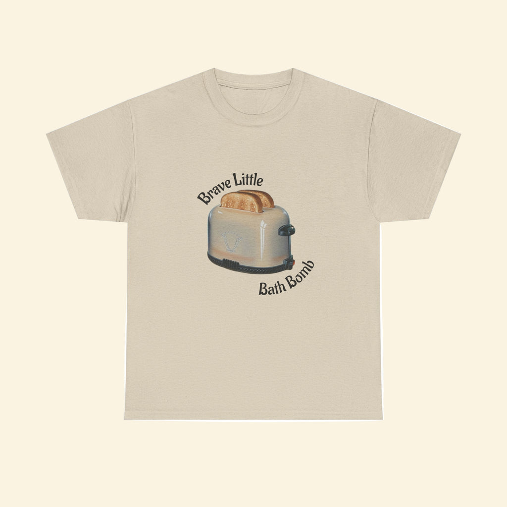 Brave Little Bath Bomb Tee, Dark Humor Retro T-Shirt