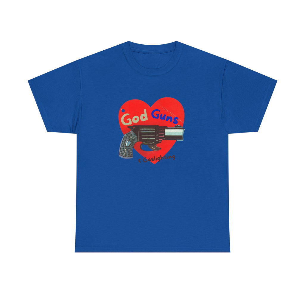 God Guns Unisex Heavy Cotton Tee | Ironic Retro Graphic Tee