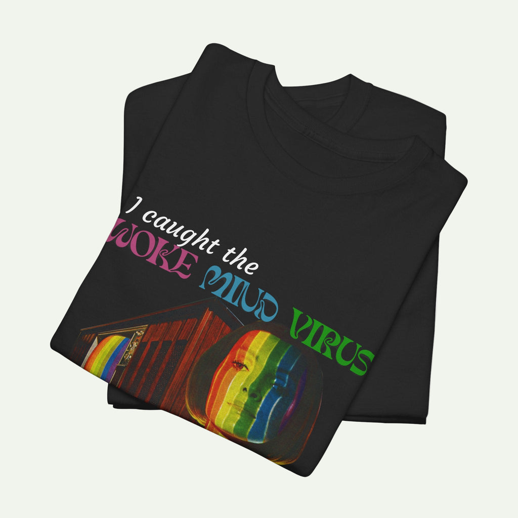Woke Mind Virus Tee, Unisex Cotton T-Shirt for Critical Thinkers, Perfect Gift for Activists
