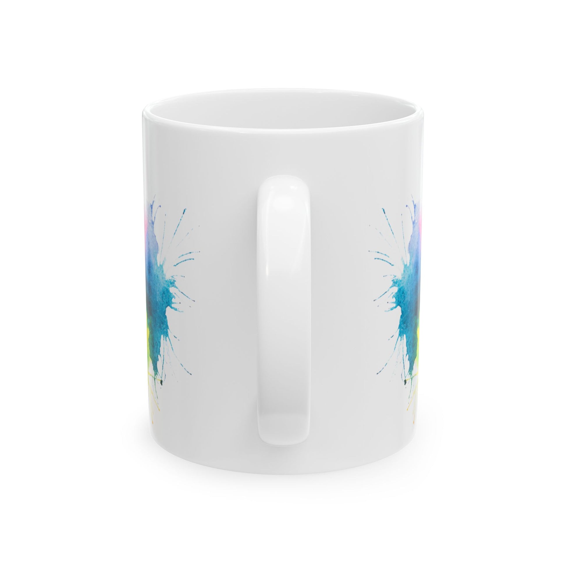 Colorful Skull Mug with Dark Quote: Dead Inside, Perfect for Coffee Lovers