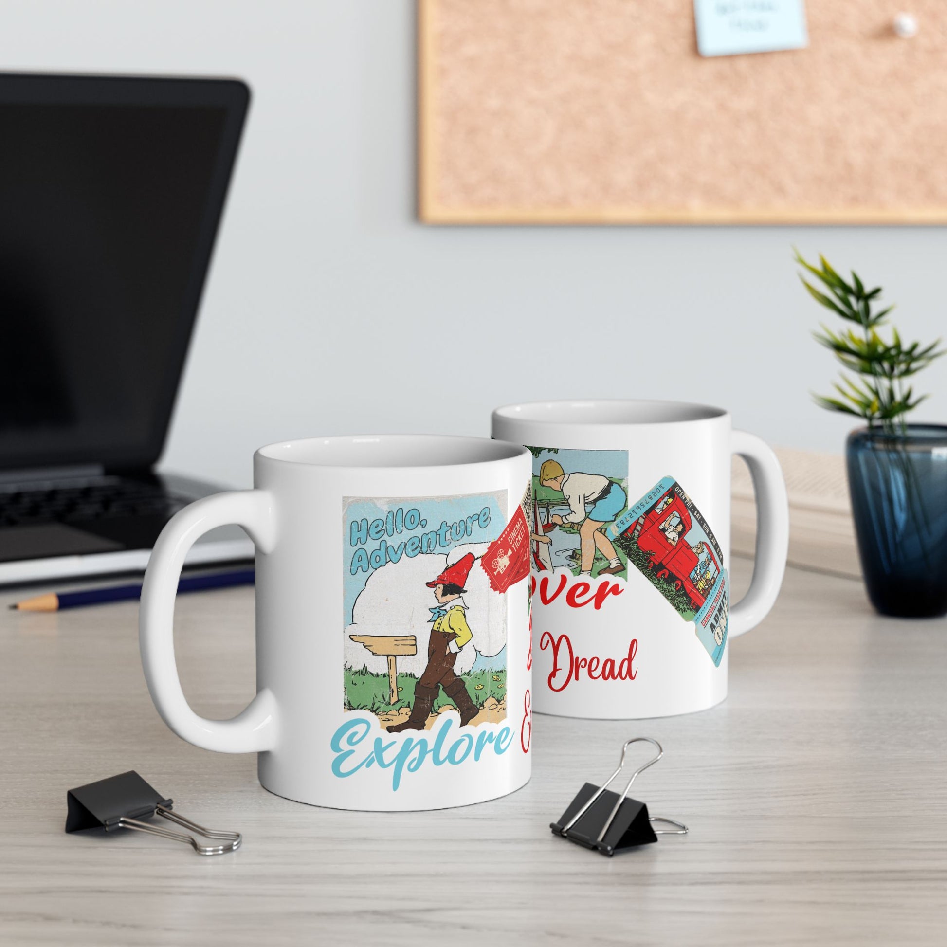 Whimsical Ceramic Mug: Discover Existential Dread, Funny Gift for Coffee Lovers