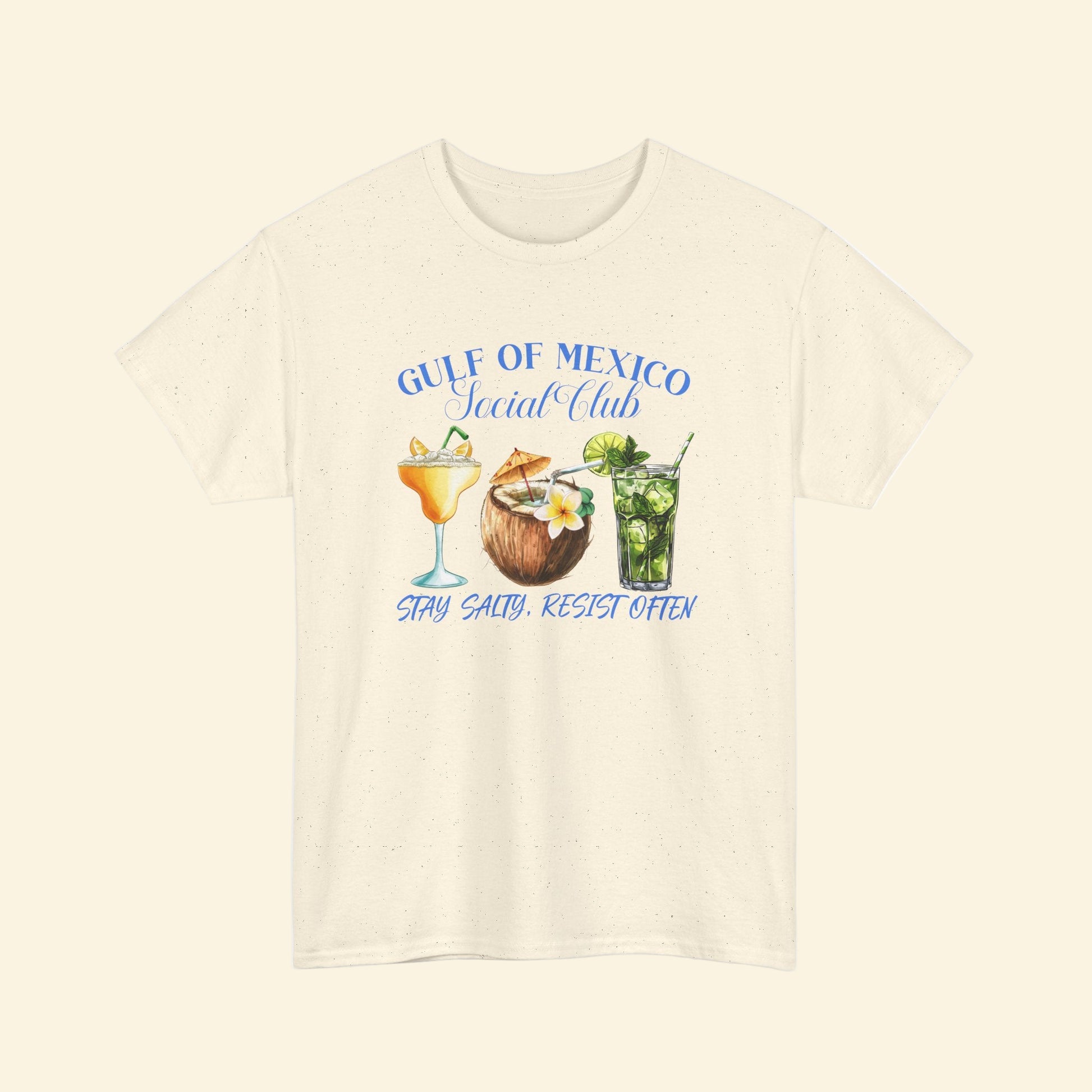 Gulf of Mexico Social Club Tee, Vintage Beach Shirt, Unisex Cotton T-Shirt