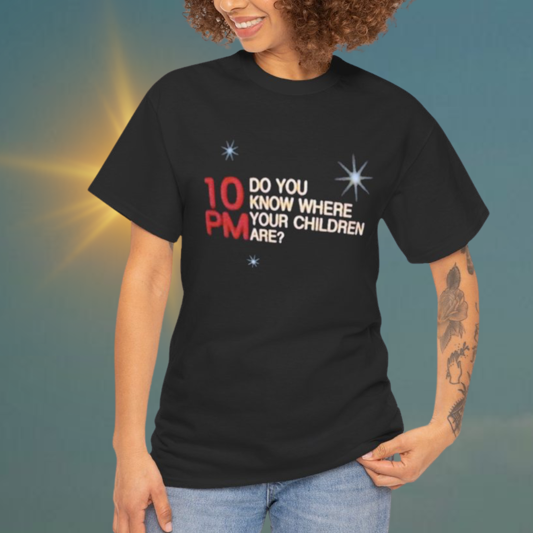 Retro Vintage Unisex Tee: 'Do You Know Where Your Children Are' Satirical Humor Shirt
