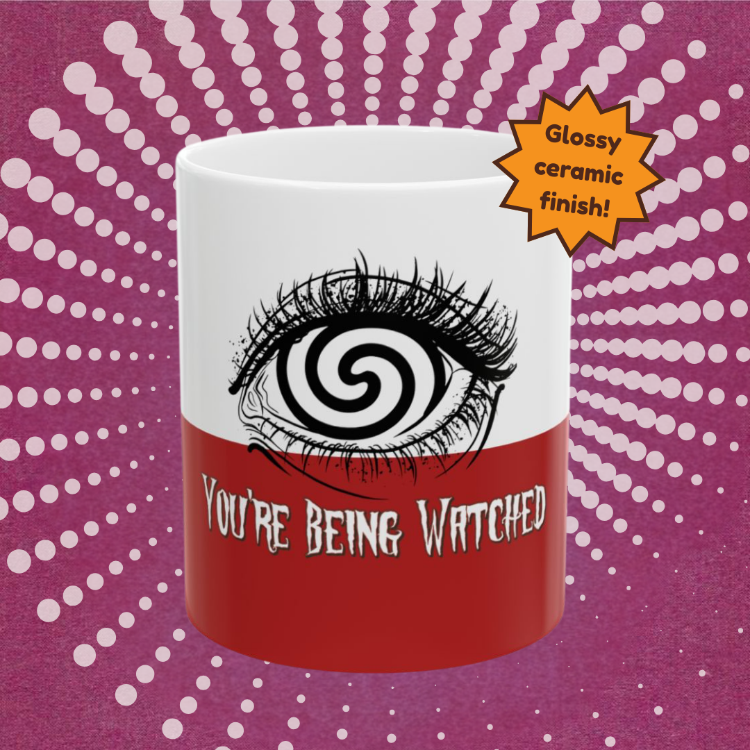 Eye-Opening Ceramic Mug - Dystopian Mug for Coffee Lovers
