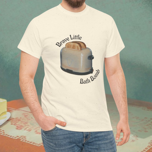 Brave Little Bath Bomb Tee, Dark Humor Retro T-Shirt