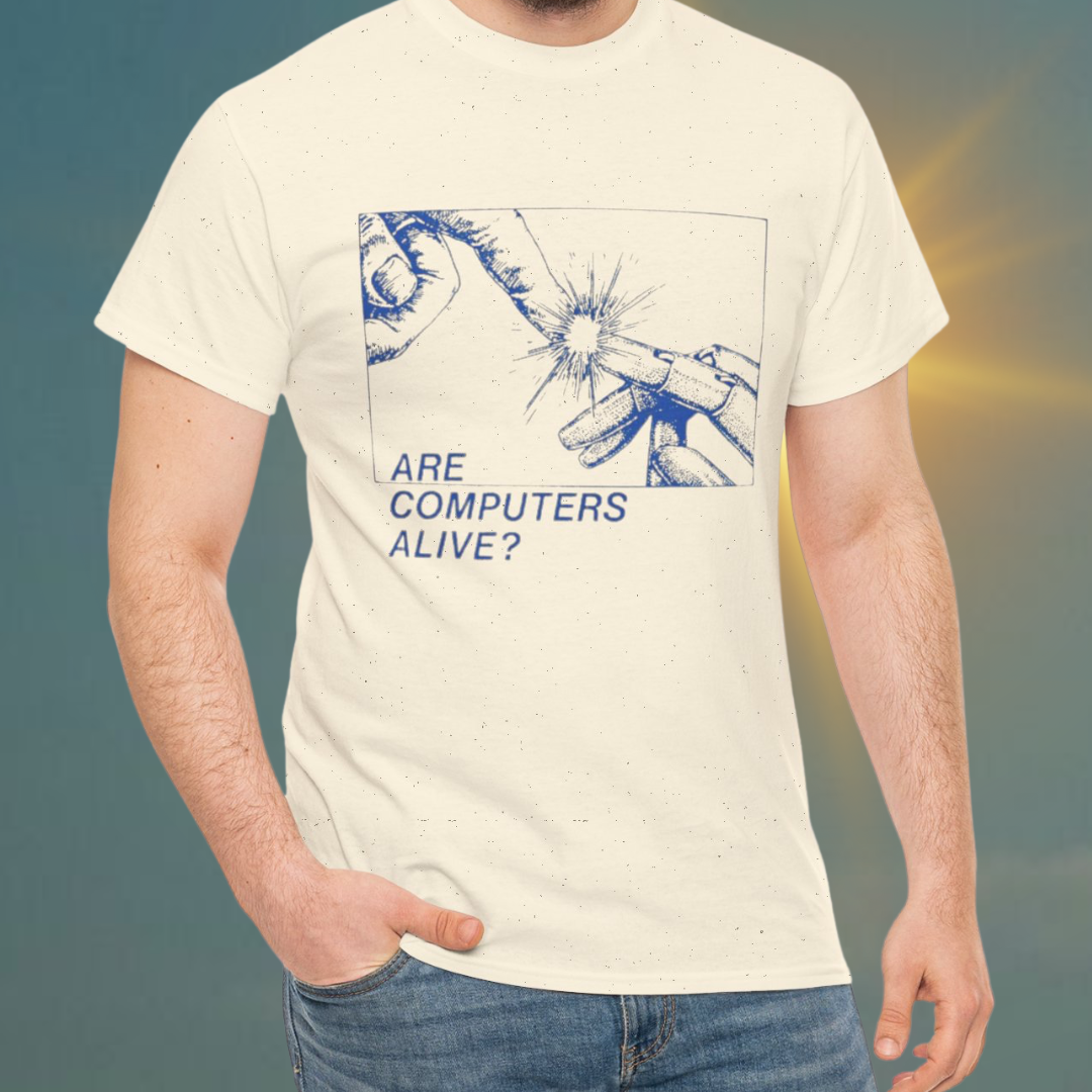 Philosophical Graphic Tee, Casual Unisex Cotton Shirt for Tech Lovers