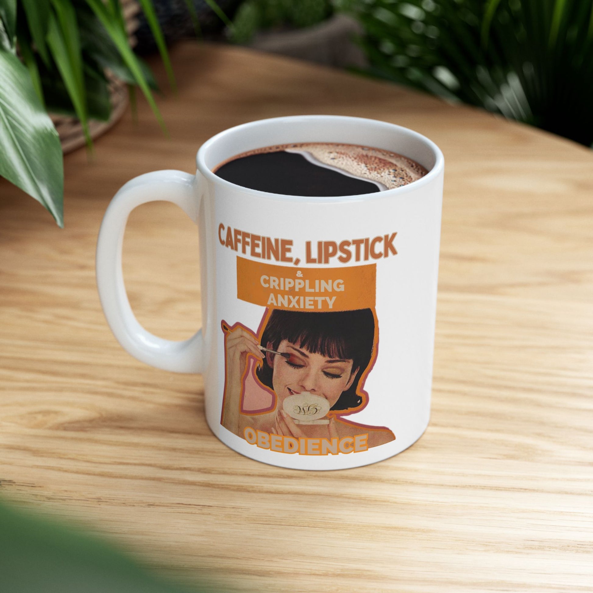 Sarcastic Retro Mug -Patriarchy Obedience Gift