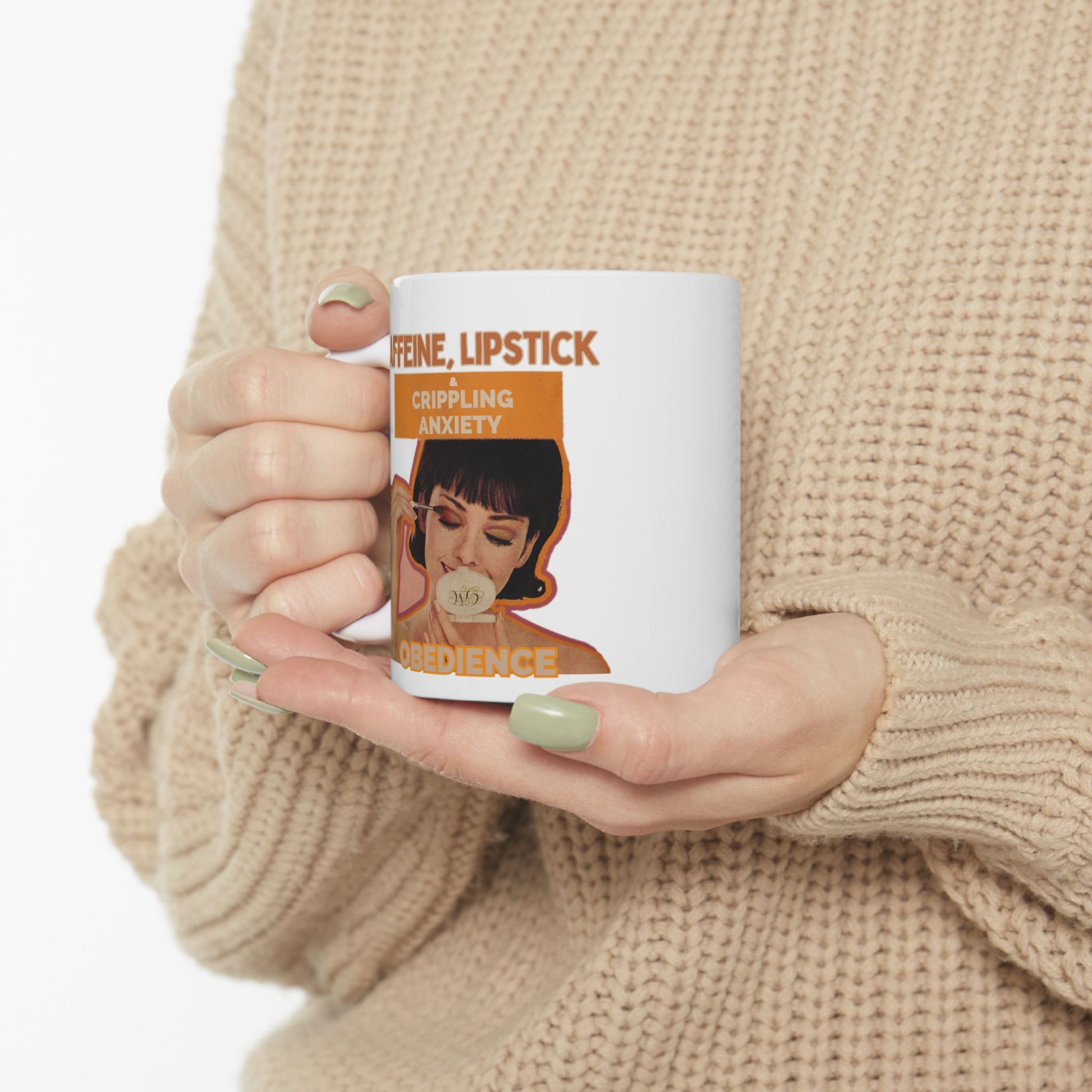 Sarcastic Retro Mug -Patriarchy Obedience Gift