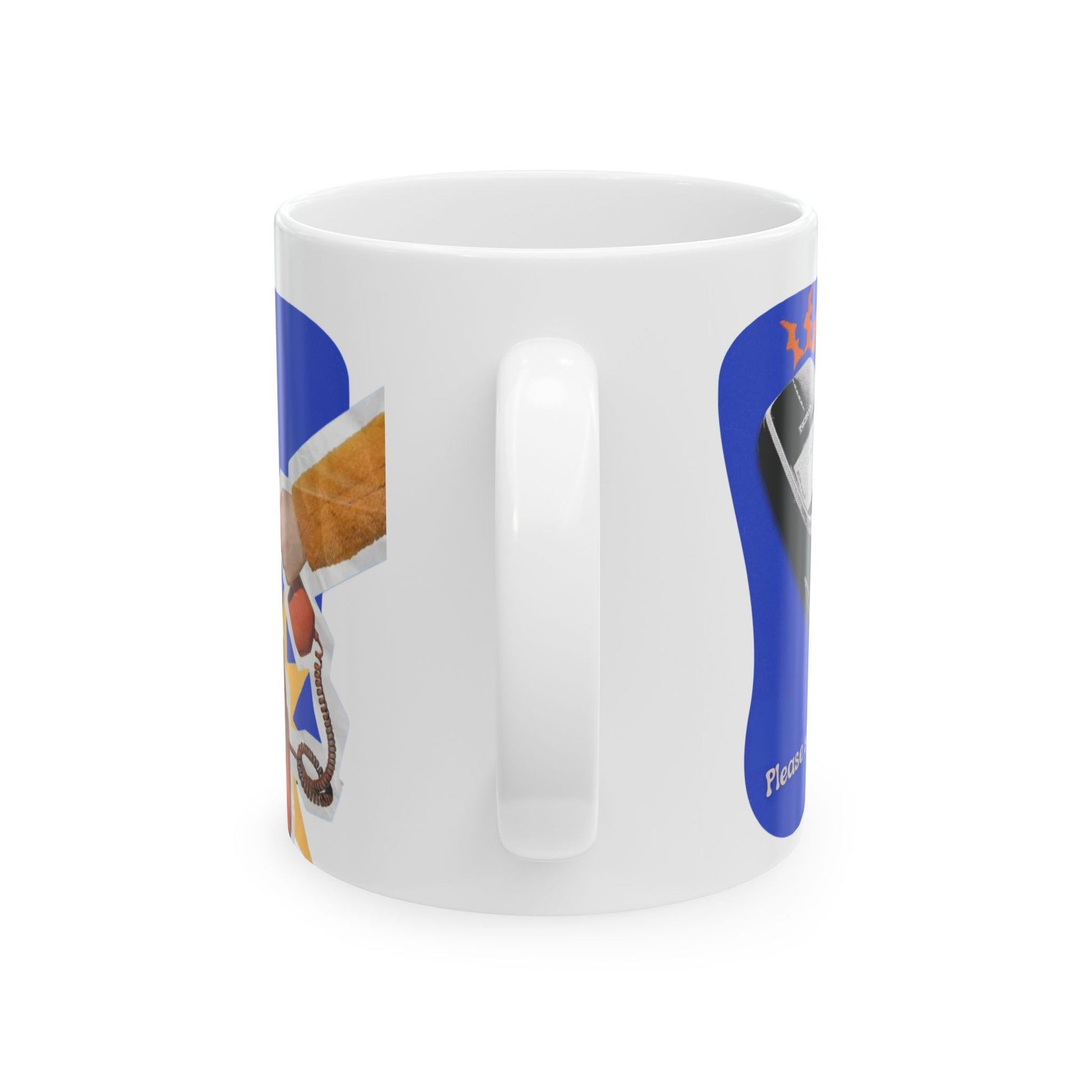 Satire Call Operator Retro Ceramic Mug, Manipulating Reality Coffee Mug