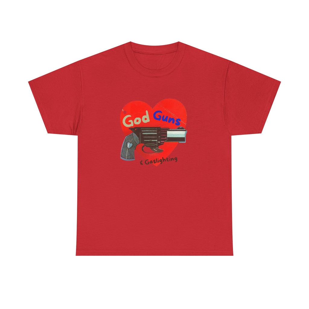 God Guns Unisex Heavy Cotton Tee | Ironic Retro Graphic Tee