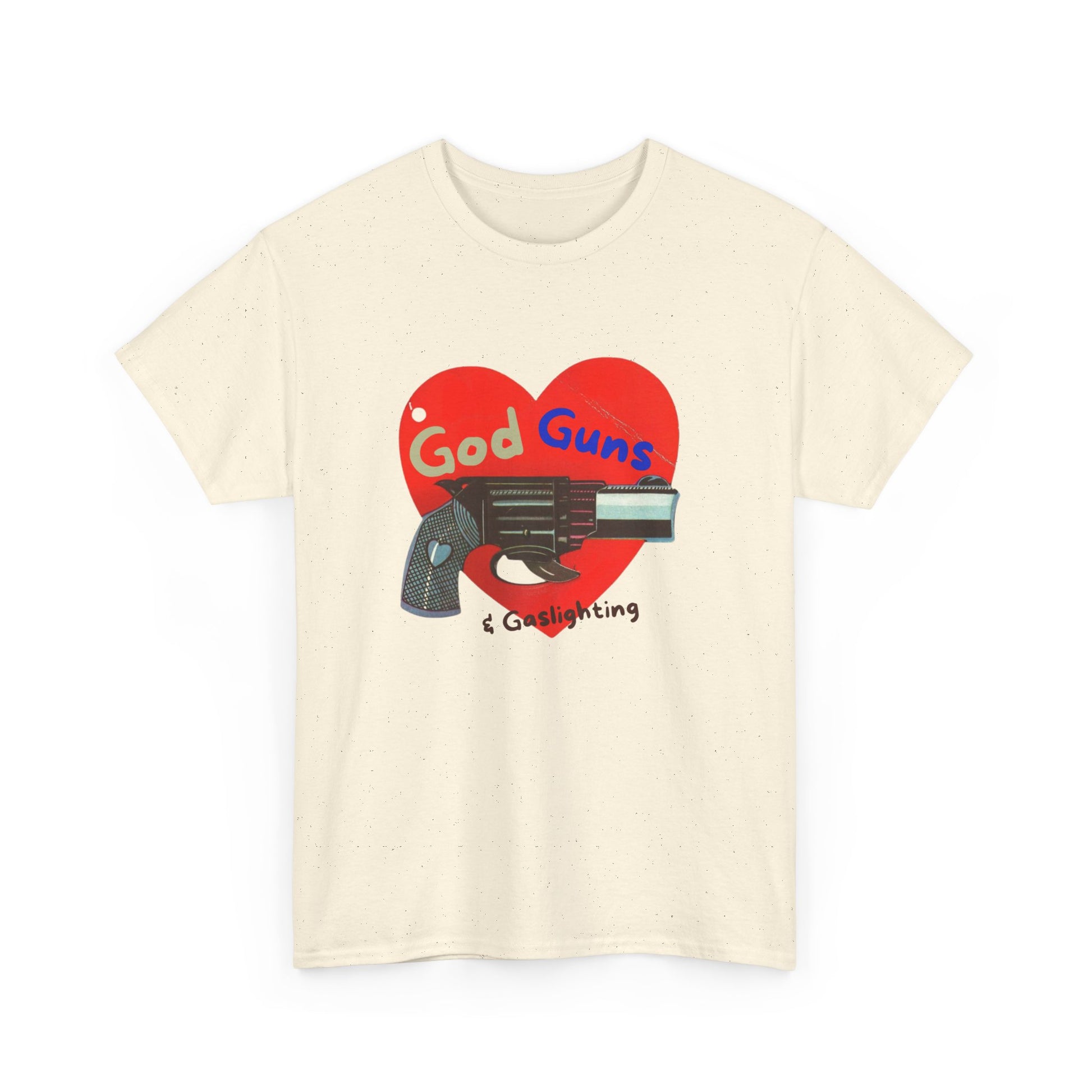 God Guns Unisex Heavy Cotton Tee | Ironic Retro Graphic Tee