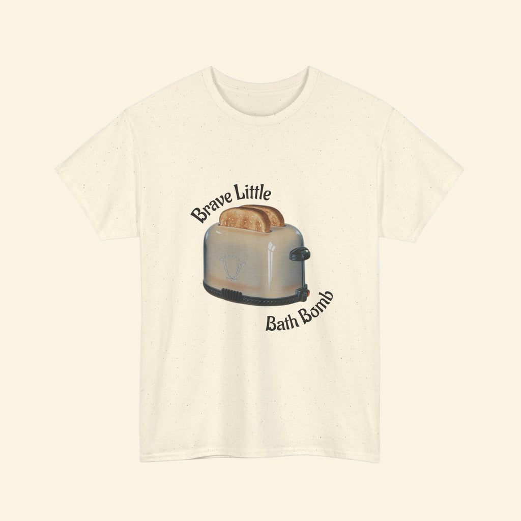 Brave Little Bath Bomb Tee, Dark Humor Retro T-Shirt
