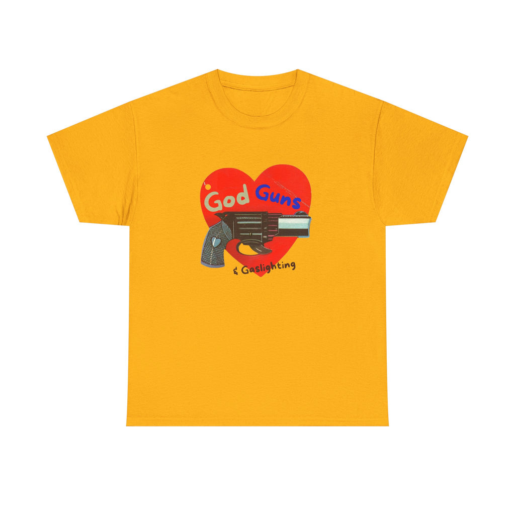 God Guns Unisex Heavy Cotton Tee | Ironic Retro Graphic Tee