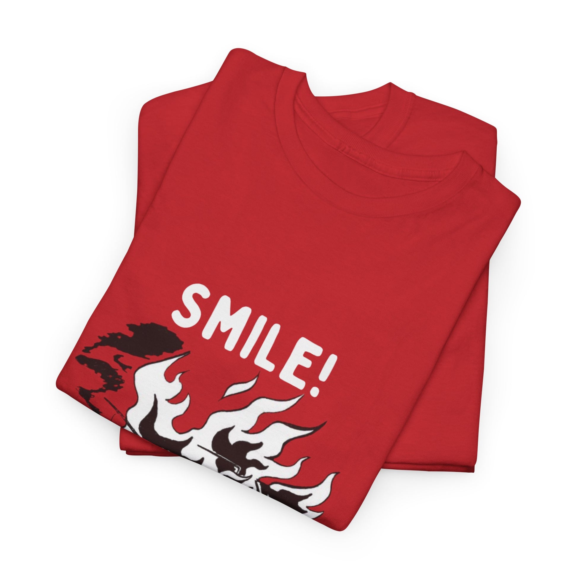 Retro Political Humor Tee – “Smile! It’s Riot Season!” Unisex Shirt