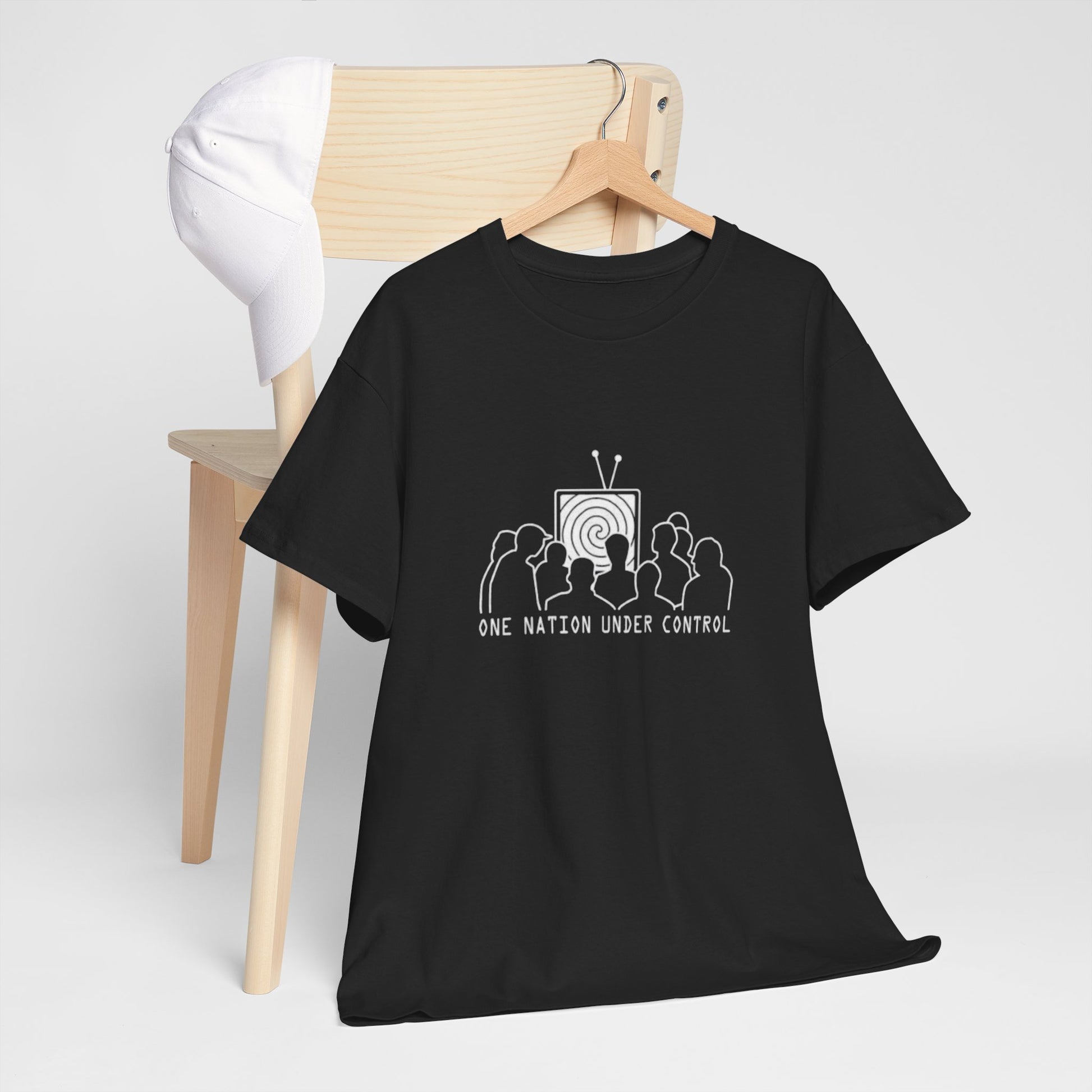 SciFi Unisex Heavy Cotton Tee - One Nation Under Control Casual Statement Tee