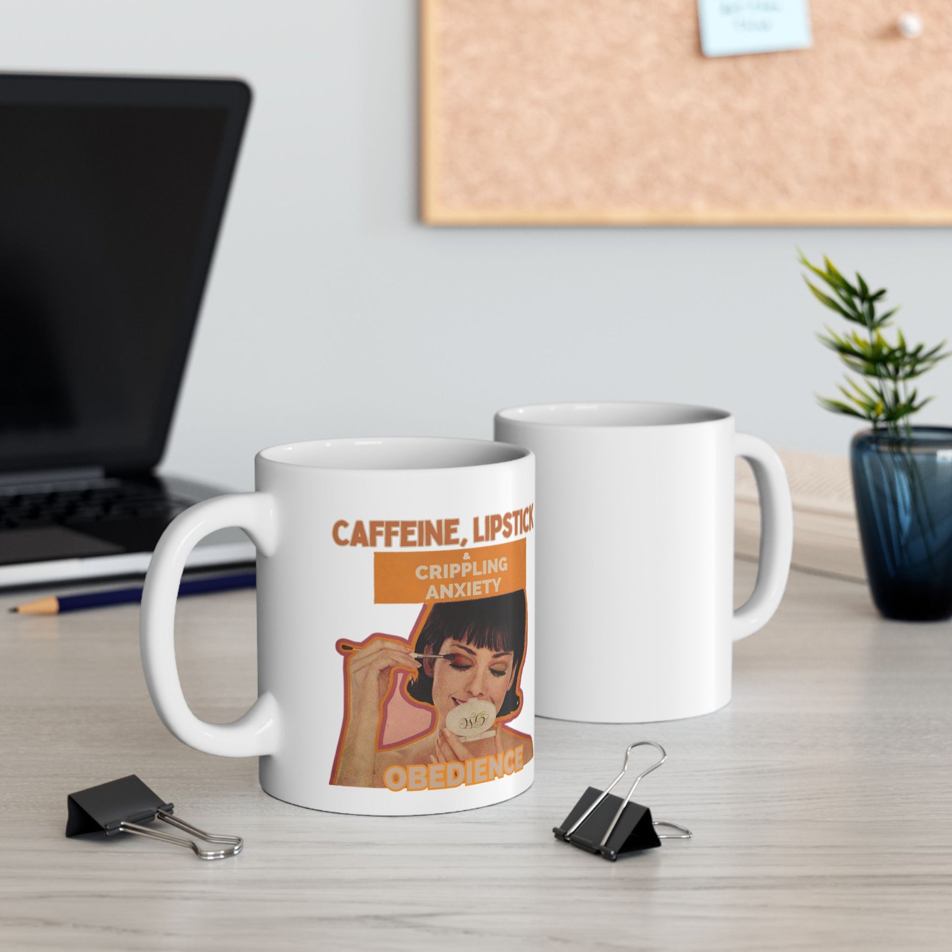 Sarcastic Retro Mug -Patriarchy Obedience Gift