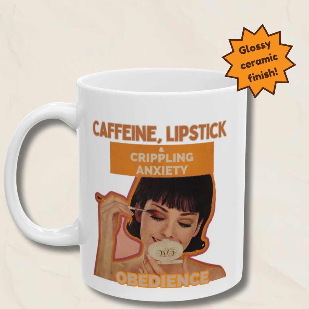 Sarcastic Retro Mug -Patriarchy Obedience Gift